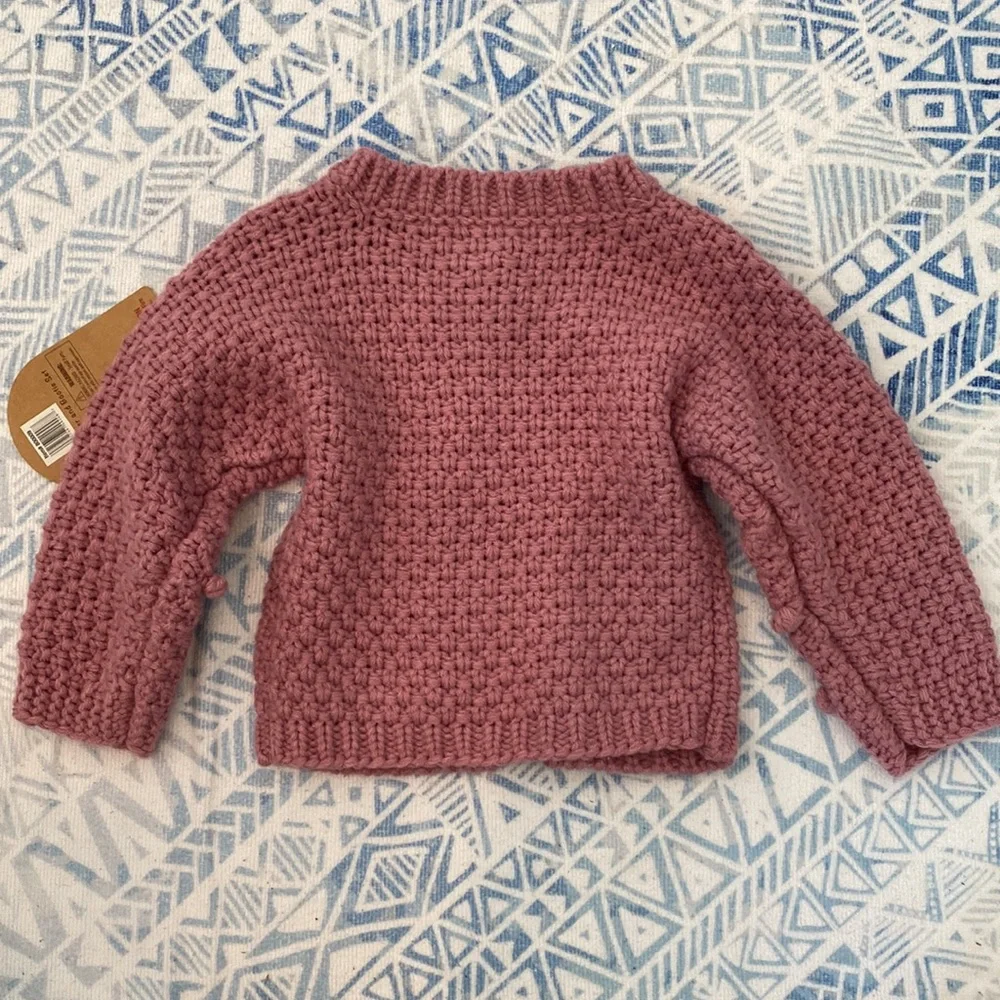 Adorable Mauve Baby Sweater